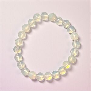 Elegant Stretchy 8MM Opalite Beaded Bracelet